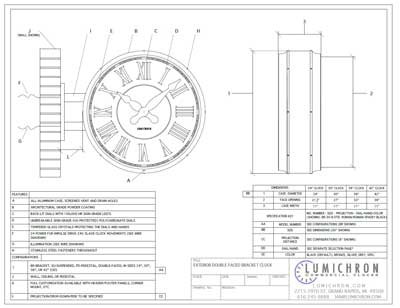 PDF print of a LUMICHRON clock
